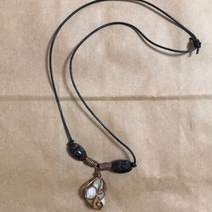 Tribe’s Quartz and Copper gemstone necklace